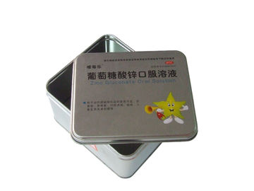 China recipientes da caixa/metal da lata do produto comestível de 0.23mm, caixa do empacotamento farmacêutico fornecedor